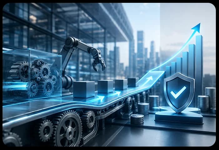 L'équipe de développement logiciel de Clustox collaborant sur un projet