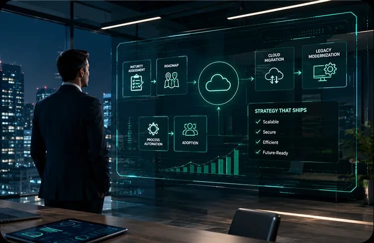 L'équipe de développement logiciel de Clustox collaborant sur un projet