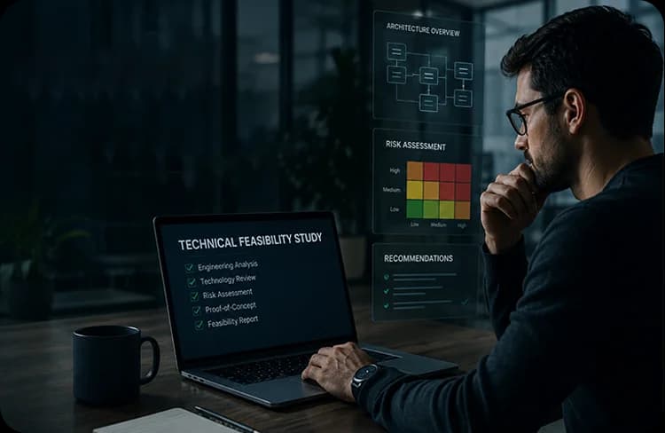 L'équipe de développement logiciel de Clustox collaborant sur un projet