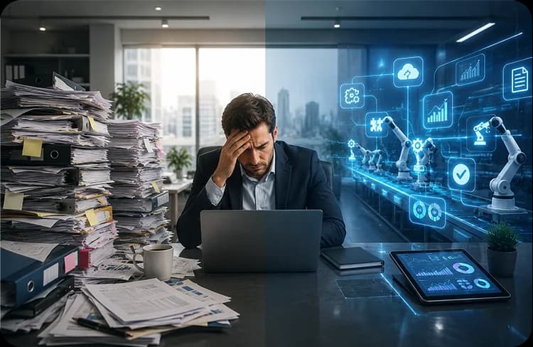 Équipe de développement de PoC et MVP IA de Clustox collaborant sur un projet