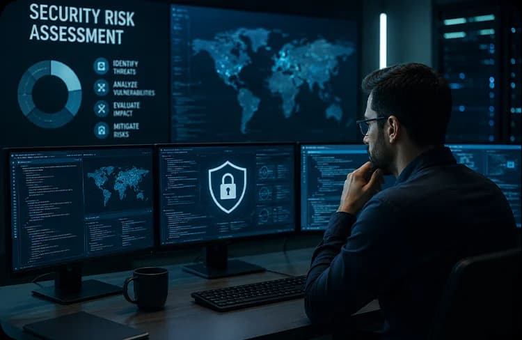 L'équipe de développement logiciel de Clustox collaborant sur un projet