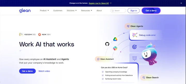 Glean: AI-Powered Enterprise Search And Task Automation