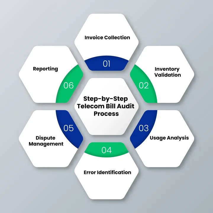 What is the Step-by-Step Process of a Telecom Bill Audit