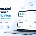 Text: Automated insurance verification dashboard for DME companies with real-time eligibility confirmation and benefits automation