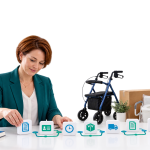 AI workflow automation in DME operations showing manual vs. automated process comparison for durable medical equipment providers