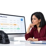 Side-by-side comparison of traditional DME billing with paper forms and errors versus AI-powered DME billing software with clean dashboards and approvals