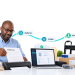 referral management software dashboard streamlining patient referral tracking and workflow automation