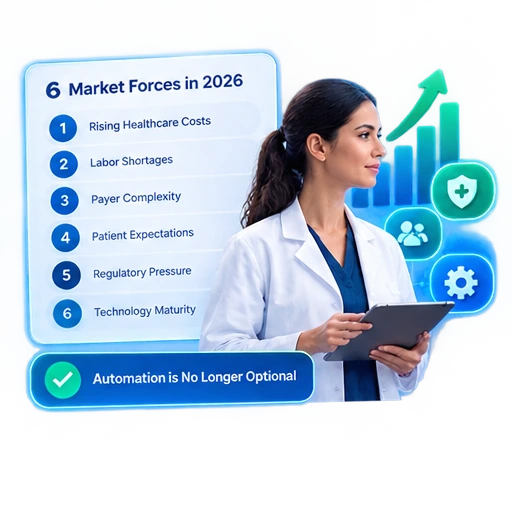 DME healthcare workflow automation tipping point showing rising admin costs against falling reimbursement in 2026